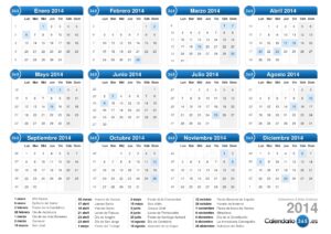 Calendario 2014