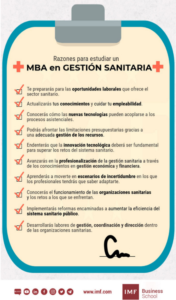 razones estudiar mba gestion sanitaria