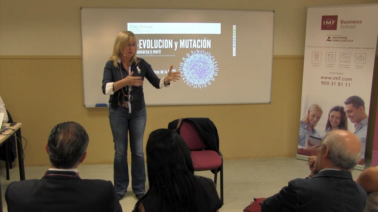Conferencia de Esmeralda Díaz-Aroca en IMF Business School
