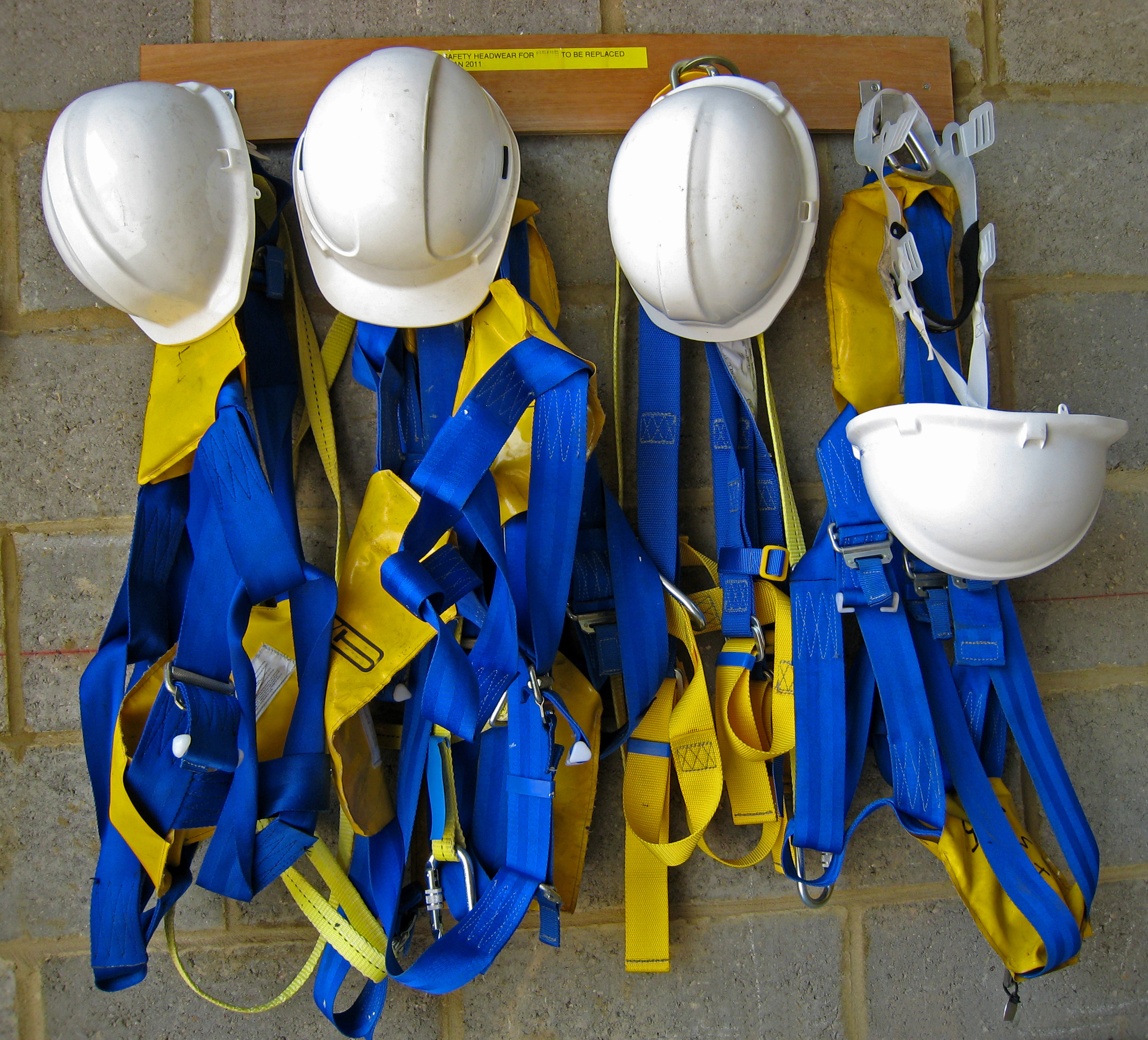safety harness and helmets