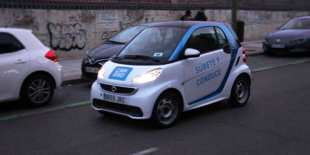 Coche eléctrico CAR2GO en Madrid
