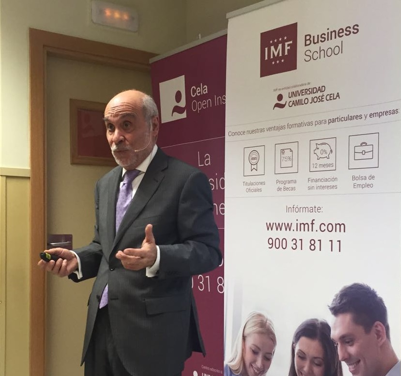 Pedro Lalanda durante la Masterclass de Internacionalización en IMF