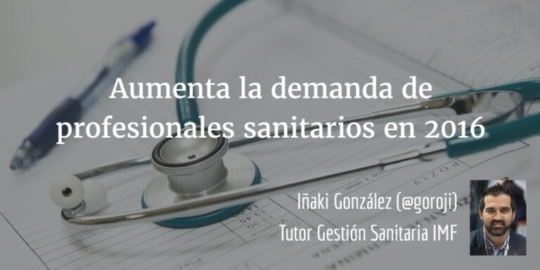 Aumenta la Demanda profesionales sanitarios