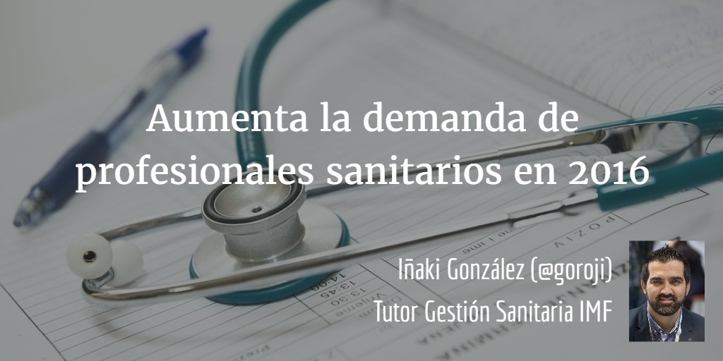 Aumenta la Demanda profesionales sanitarios