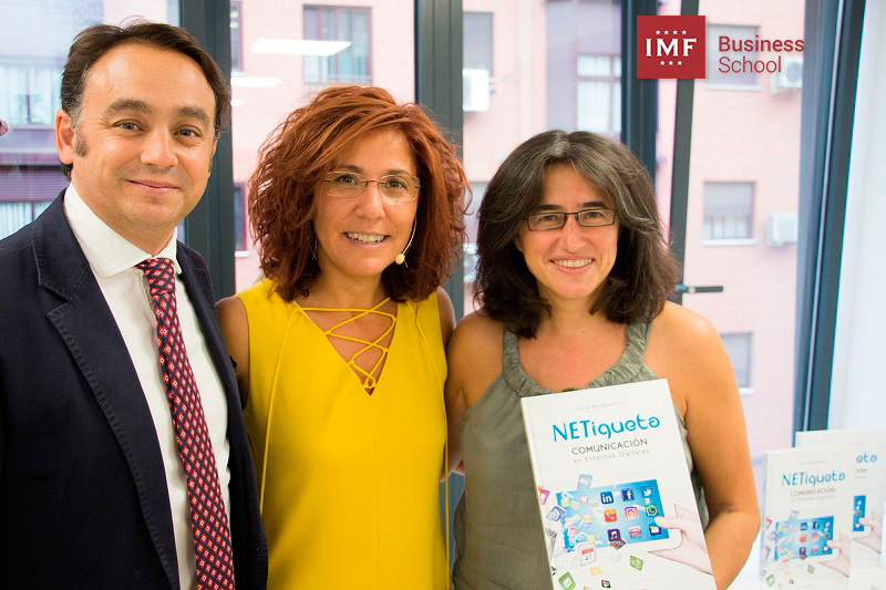 Mar Castro, Belén Arcones y Carlos Martínez en la presentación de Netiqueta