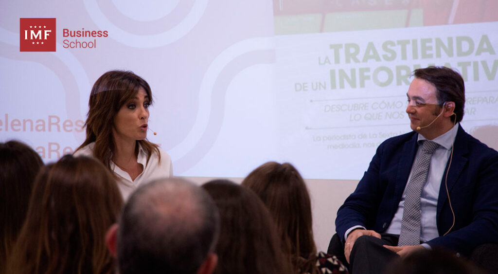Helena Resano presenta su libro La Trastienda de un Informativo en IMF Business School