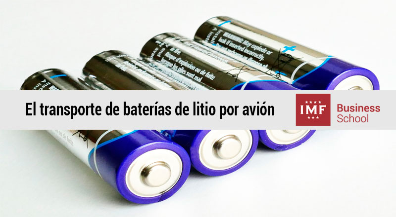 El transporte de baterías de litio por avión