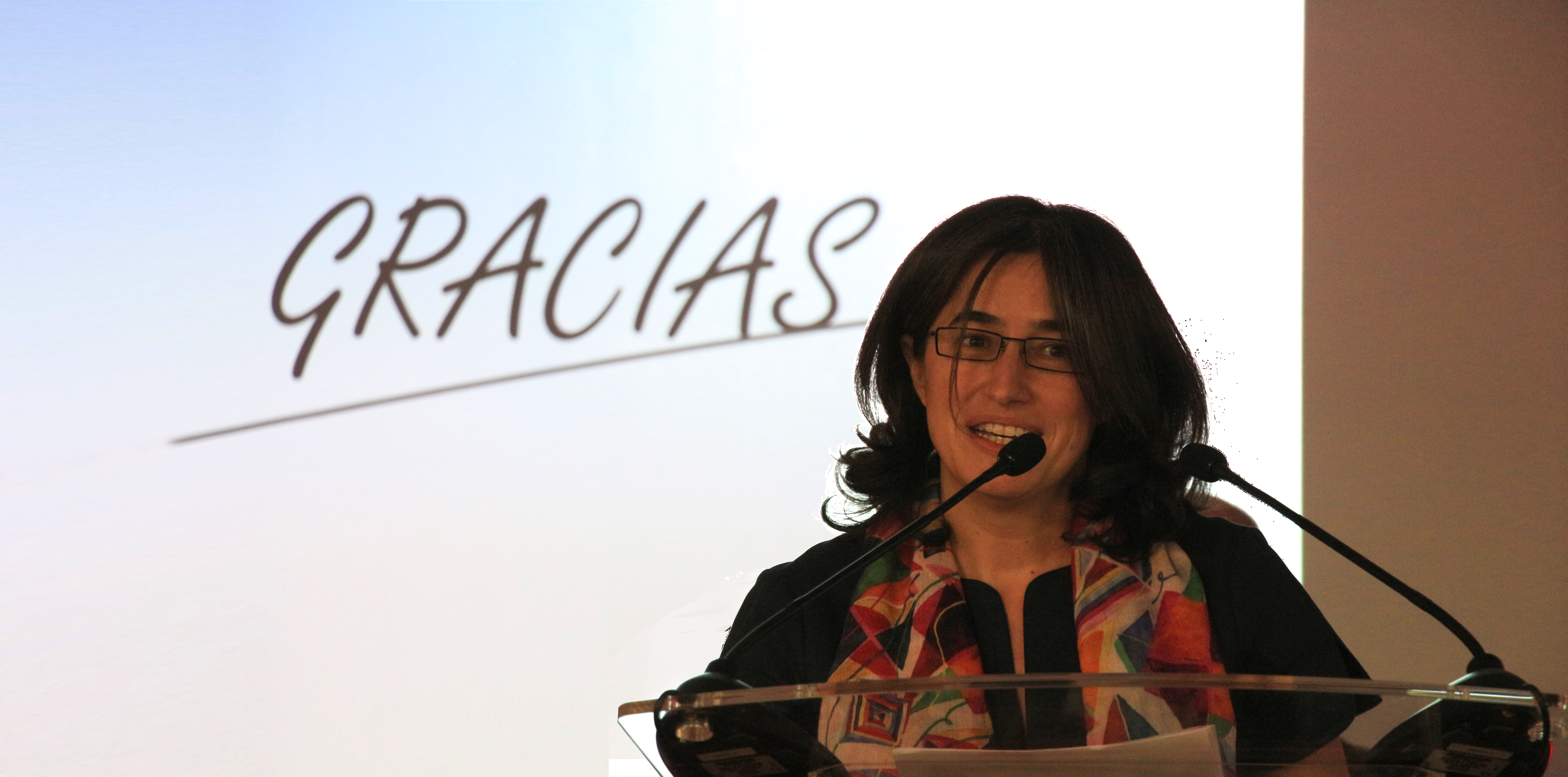 Belén Arcones en inauguración Campus IMF Madrid