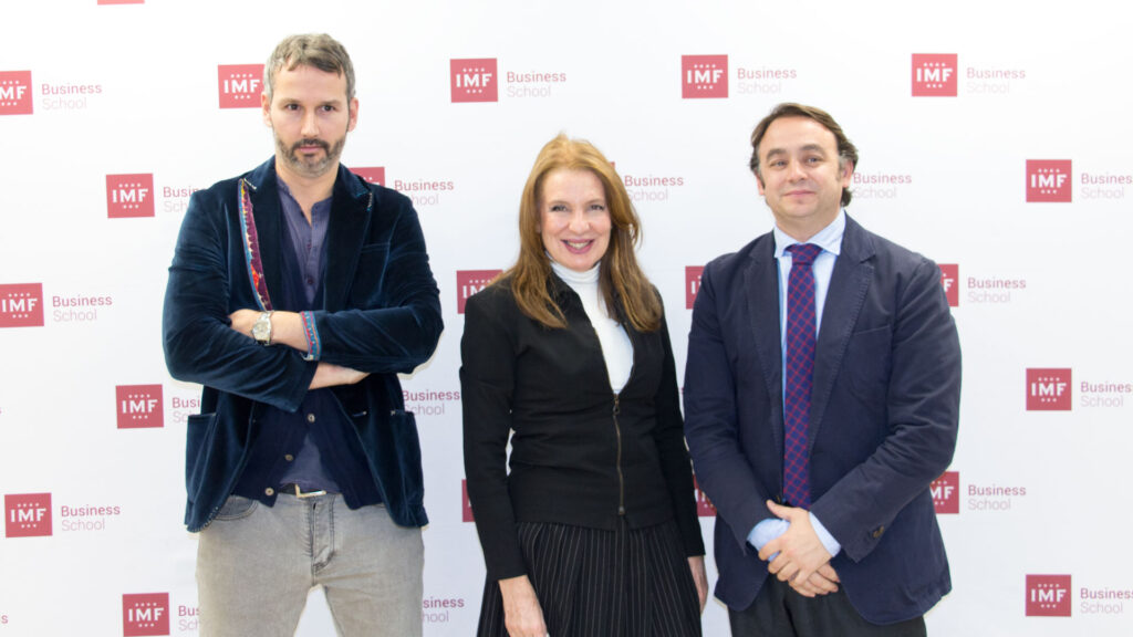 Sara Navarro, Ton Pernas y Carlos Martínez de IMF