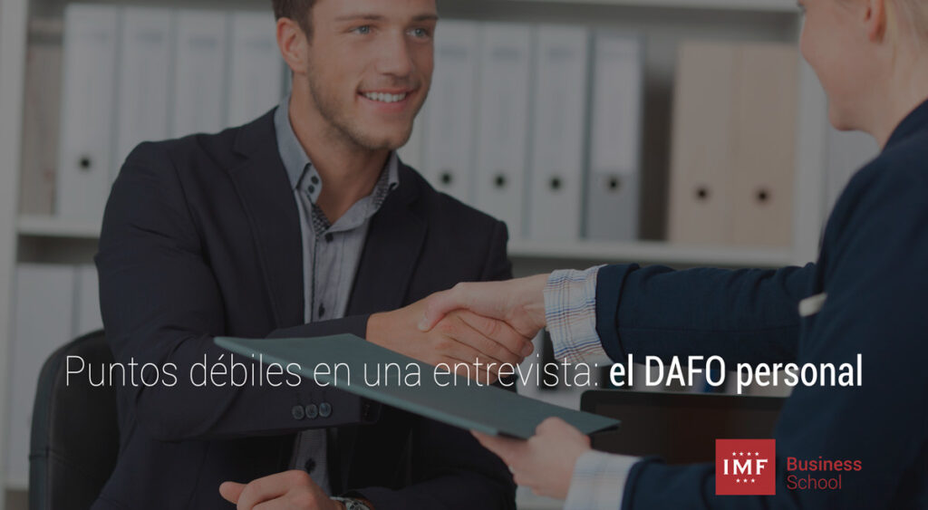 como indicar los puntos debiles con el dafo personal