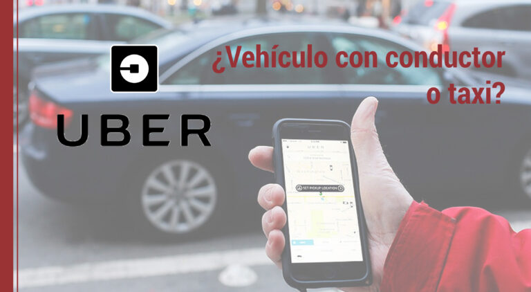 uber como servicio de vehiculo o taxi