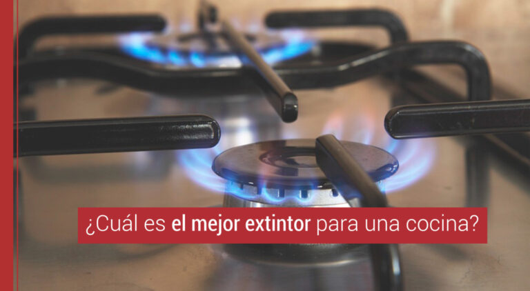 extintor para una cocina