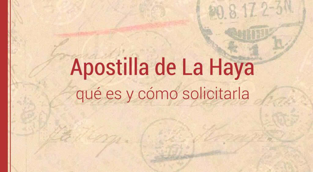 la apostilla de la haya