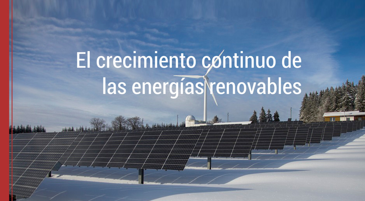 el crecimiento de las energias renovables