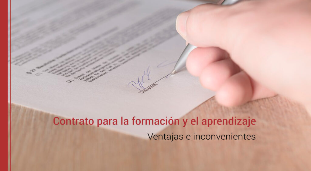 el contrato para la formacion y aprendizaje