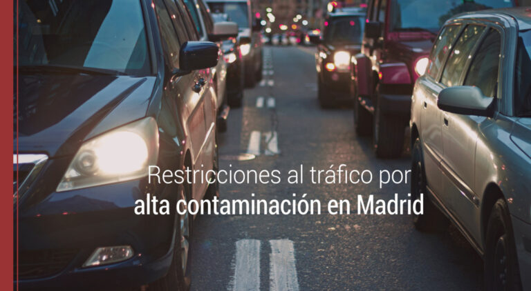 contaminación en madrid y el tráfico