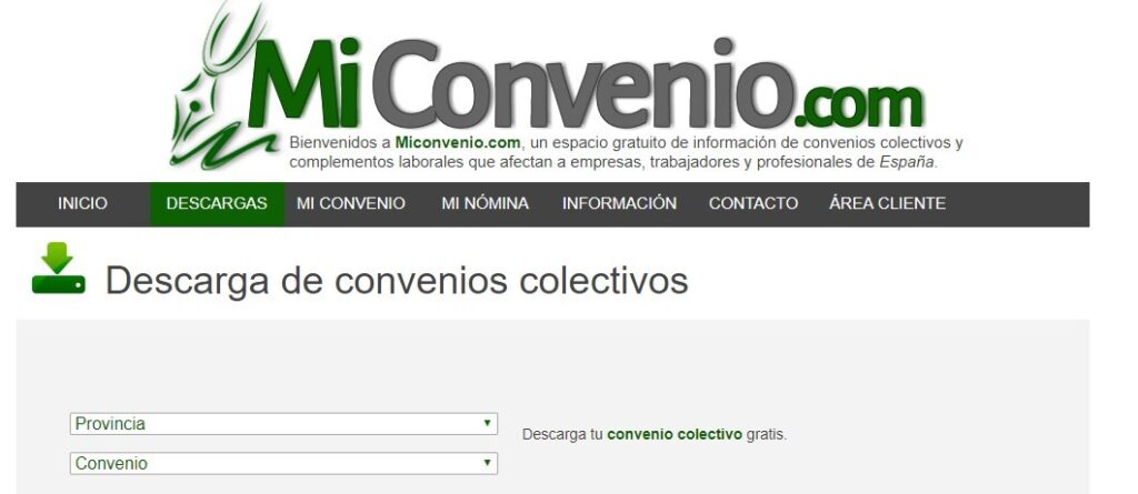 Cuál es mi convenio colectivo