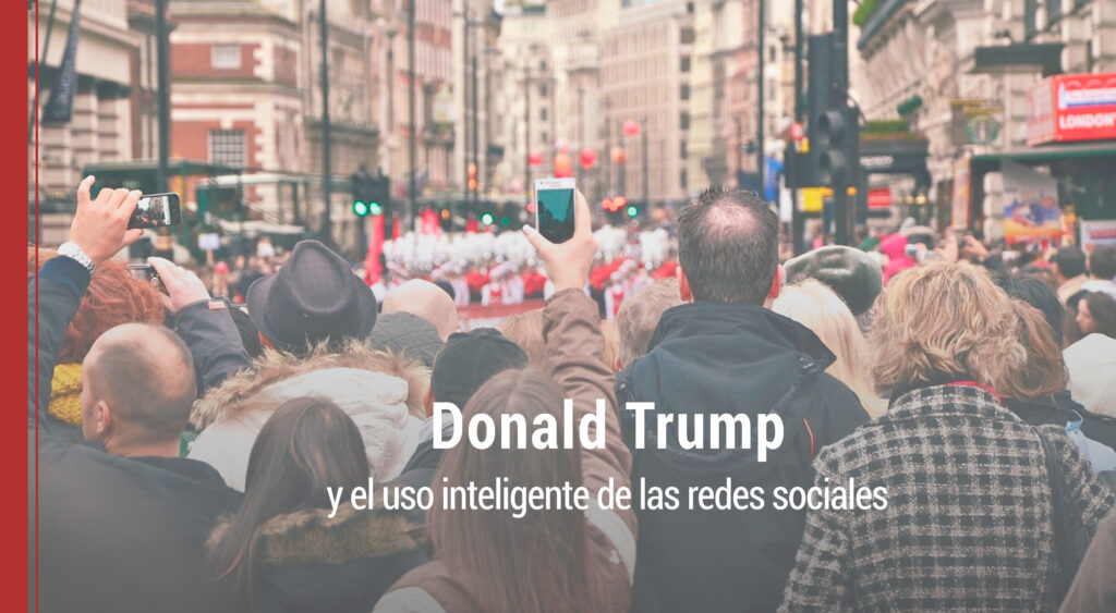 las redes sociales y donald trump