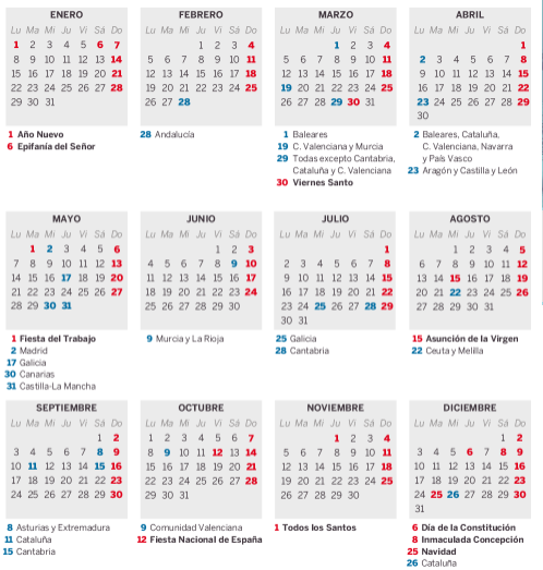 Calendario laboral