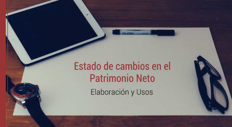 elaboracion del estado de cambios en el patrimonio neto