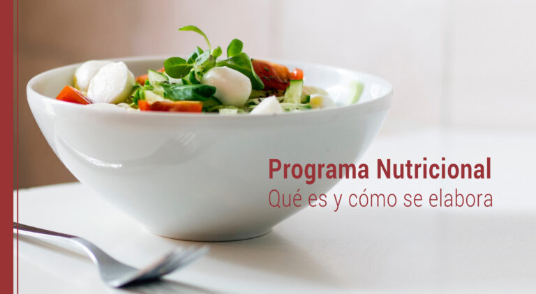 que es un programa nutricional