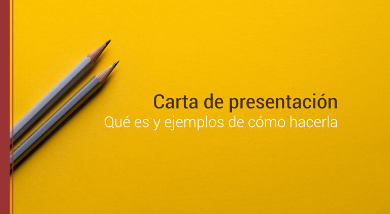 ejemplos de carta de presentacion