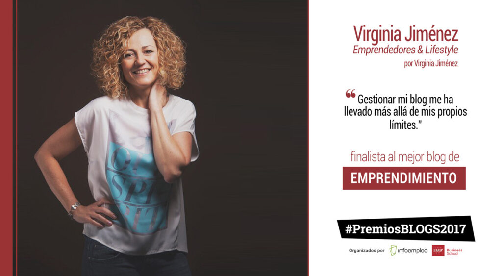 virginia jimenez finalista a mejor blog de emprendimiento