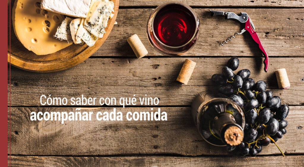 como saber que vino para cada comida