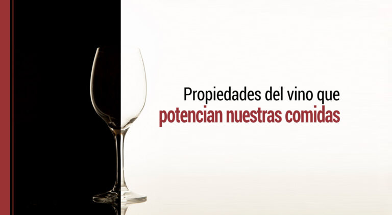 que propiedades del vino potencian las comidas