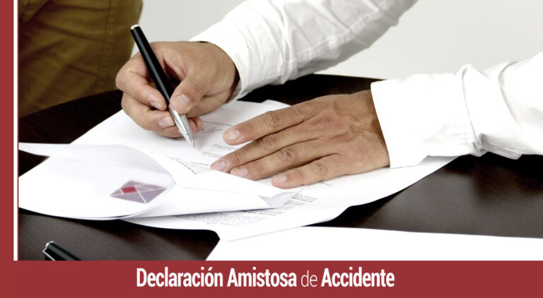 como rellenar la declaracion amistosa de accidente