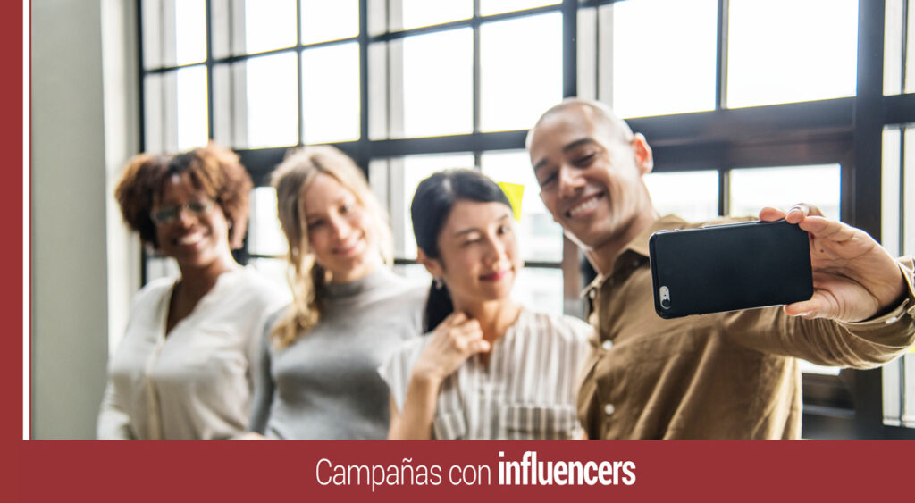 campana digital con influencers