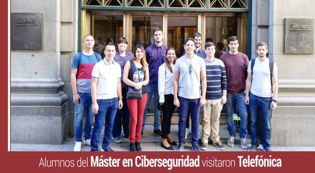 visita de nuestros alumnos de ciberseguridad a telefonica