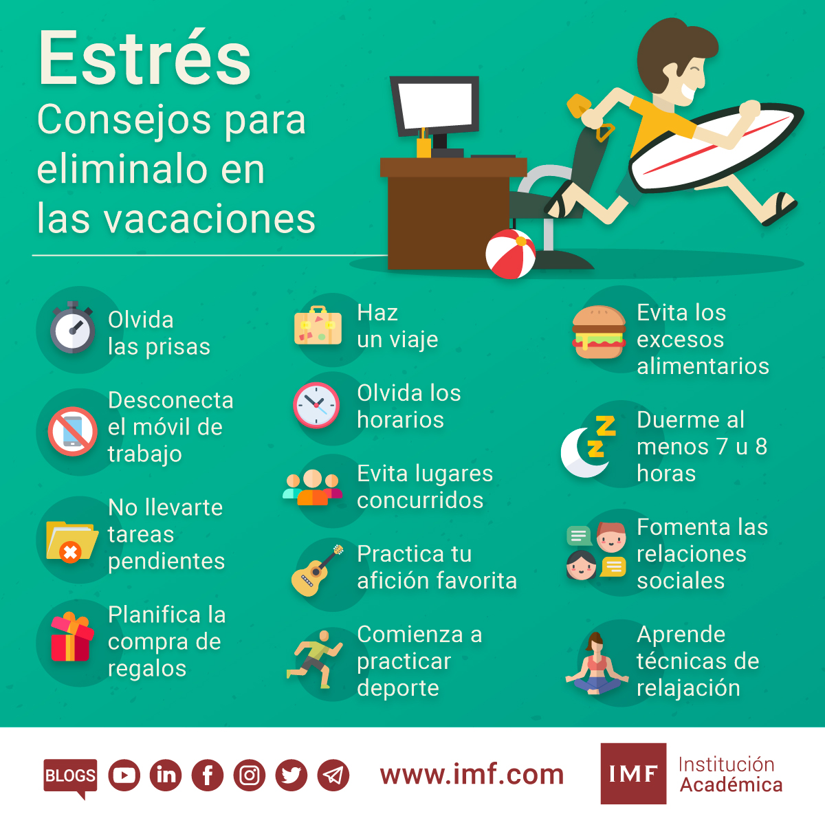 eliminar estrés en vacaciones