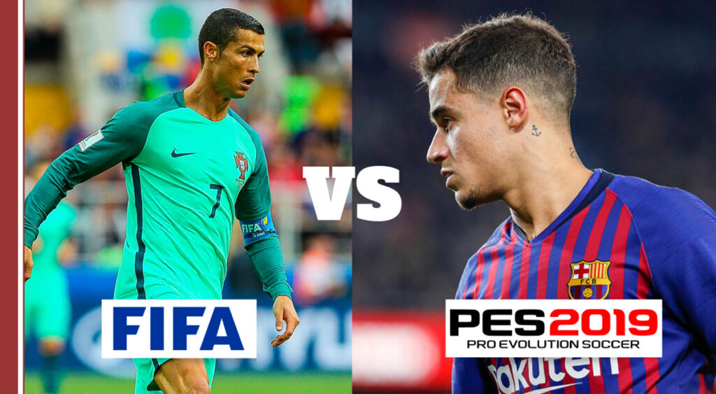 fifa vs pes videojuegos