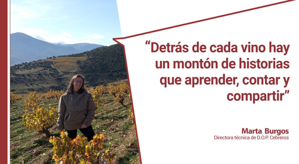 Marta Burgos y el vino