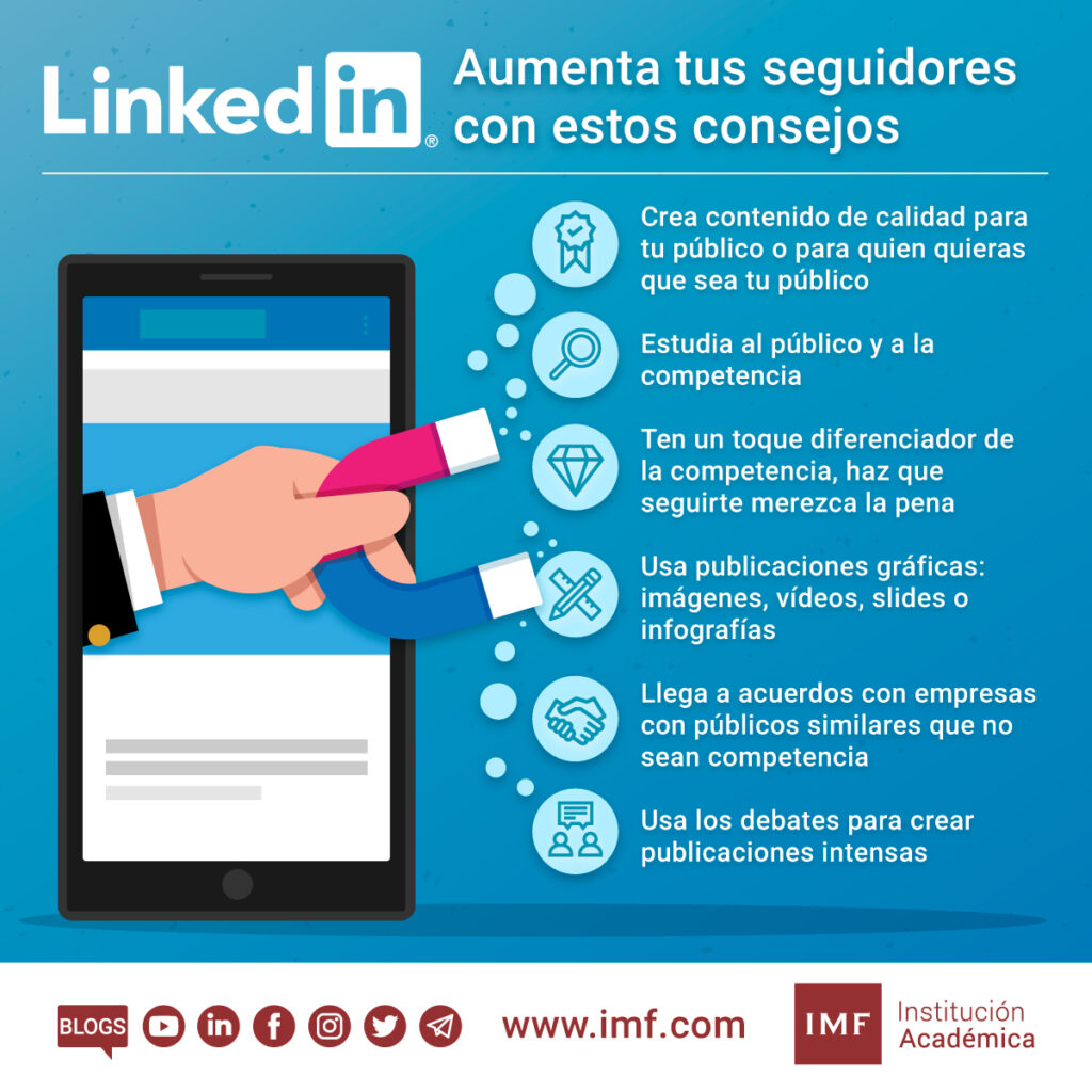 Linkedin aumentar tus seguidores consejos
