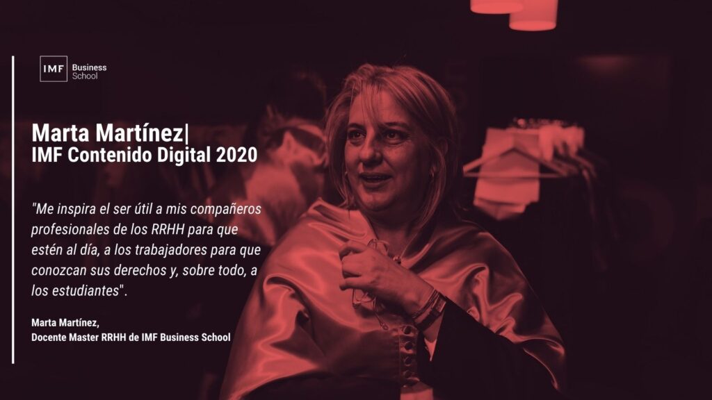 Marta Martínez: "Me inspira ser útil a los profesionales de los RRHH y a mis estudiantes"